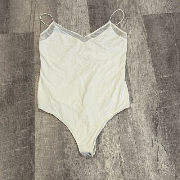 Abercrombie & Fitch Cami Mesh Bodysuit Super Cute - Picture 1 of 4